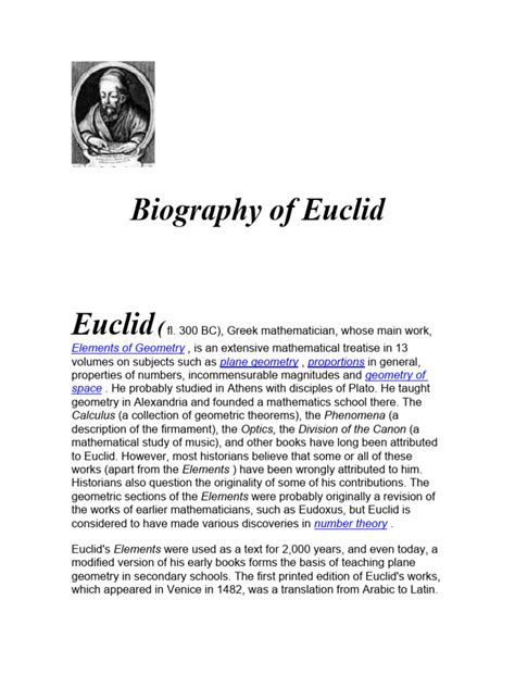 euclid information biography pdf