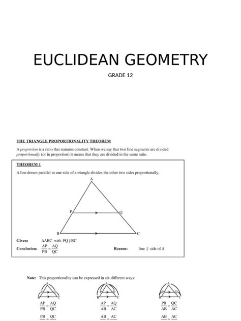 Euclidean Geometry Joel