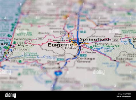 eugene oregon map usa