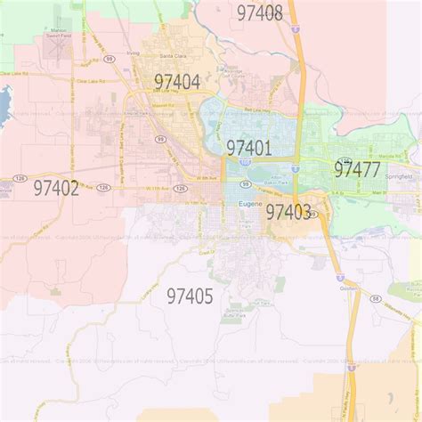eugene oregon zip code
