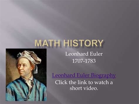 euler biography summary