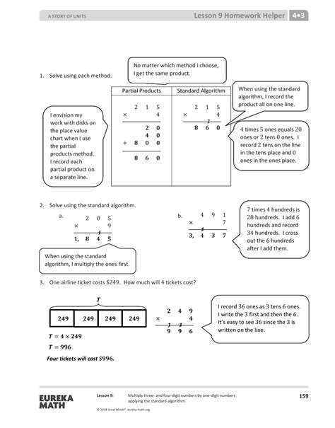 Eureka Math Grade 4 Module 3 Lesson 16 Division Using Place Value Chart - Division Using Place Value Chart