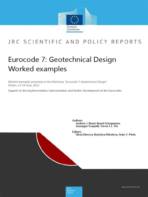 Read Online Eurocode 7 Geotechnical Design Worked Examples 