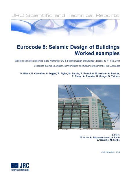 Read Online Eurocode 8 Seismic Design Of Buildings Worked Examples 