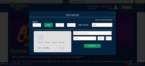 europa casino payment methods