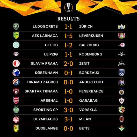 europa league games