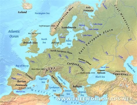 Europe Map Labeled With Oceans Quiz Label The Oceans Worksheet - Label The Oceans Worksheet
