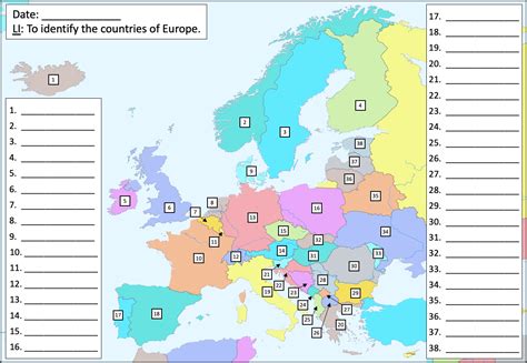 Europe Map Test