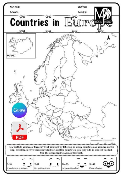 Europe Map Worksheets Countries Amp Capitals World Map Label World Map Worksheet - Label World Map Worksheet