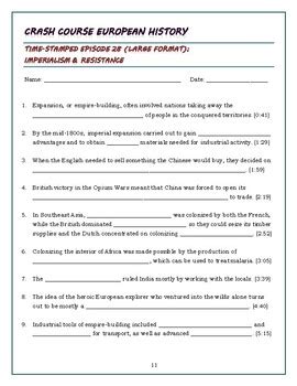 Read European History Lesson 7 Handout 10 Answers 