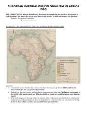 Read European Imperialism In Africa Dbq Answer Key 