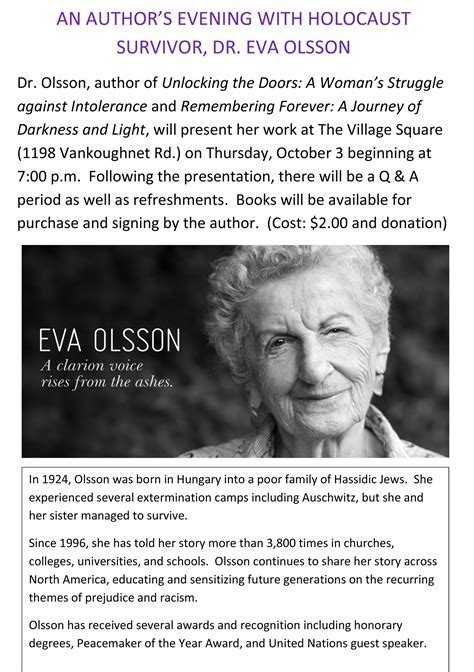 eva olsson autobiography for kids