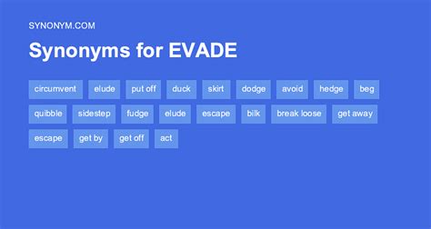 Evade Synonym