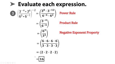 Evaluate Expressions Using Properties Of Exponents 7th Grade 7th Grade Exponents - 7th Grade Exponents