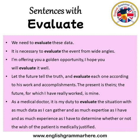 Evaluate In A Sentence