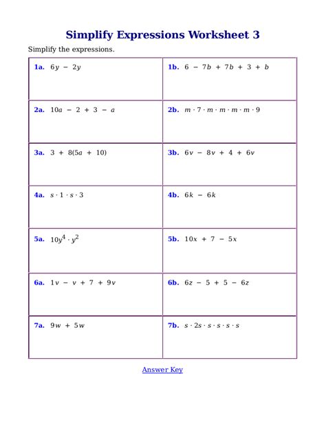 Evaluating Expressions Worksheet 6th Grade Evaluating Expressions Worksheet - 6th Grade Evaluating Expressions Worksheet