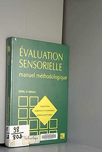 Evaluation Sensorielle Manuel Ma C Thodologique