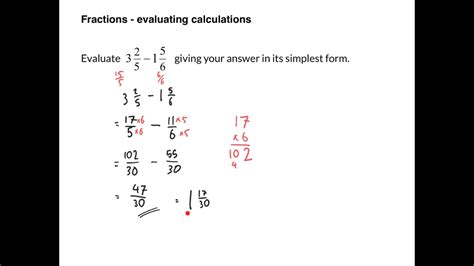 Evaluation With Fractions Evaluating Expressions With Fractions - Evaluating Expressions With Fractions