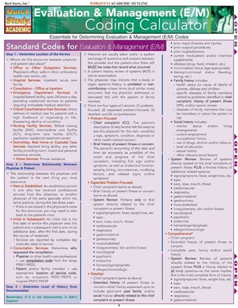 Read Online Evaluation And Management Coding Pocket Guide 
