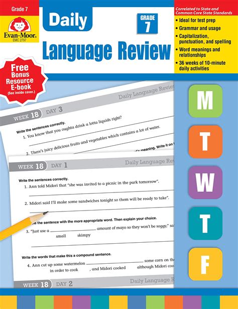 Evan Moor Daily Language Review Grade 5 Activities Dlr 5th Grade - Dlr 5th Grade