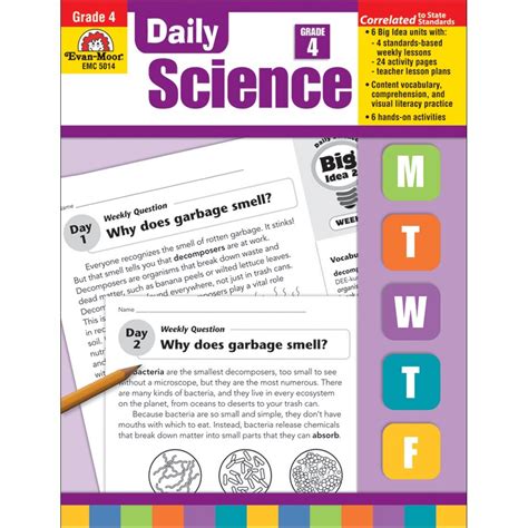 Evan Moor Daily Science Workbooks Science Instructional Workbooks Daily Science Workbook - Daily Science Workbook