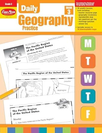 Evan Moor Emc3712 A1 Daily Geography Practice Book Daily Geography Practice Grade 3 - Daily Geography Practice Grade 3