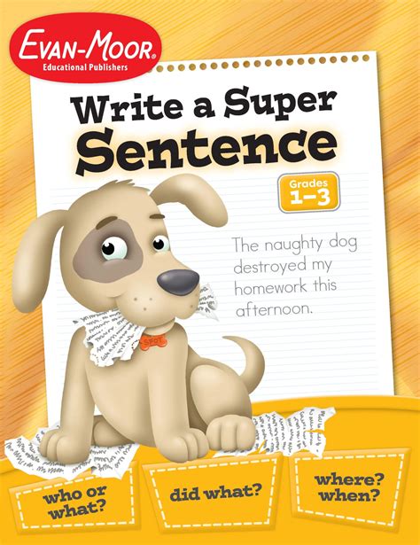 Evan Moor Write A Super Sentence