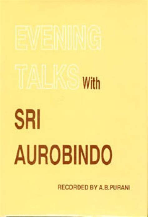 evening talks with sri aurobindo