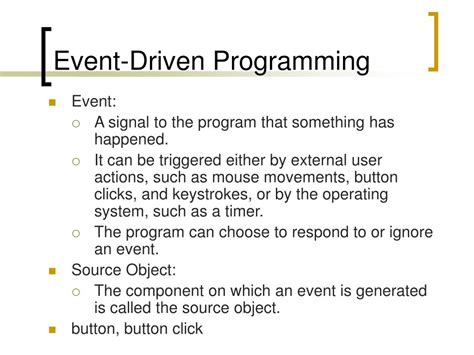 Event Driven Programming Examples   Event Driven Programming Examples Advantages Amp Features Studysmarter - Event Driven Programming Examples