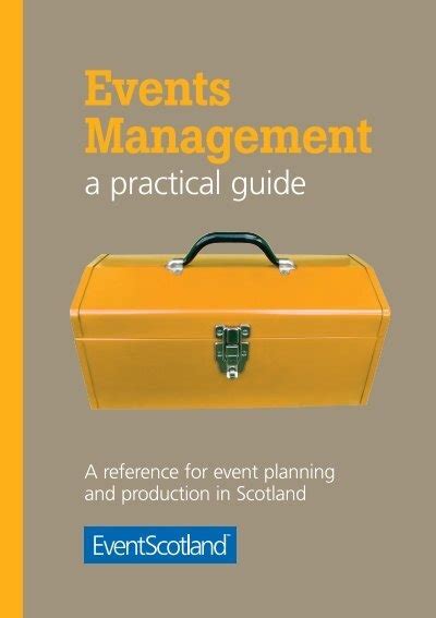 Read Eventscotland Events Management A Practical Guide 