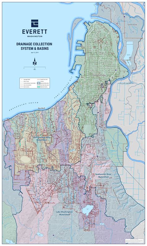 everett washington map