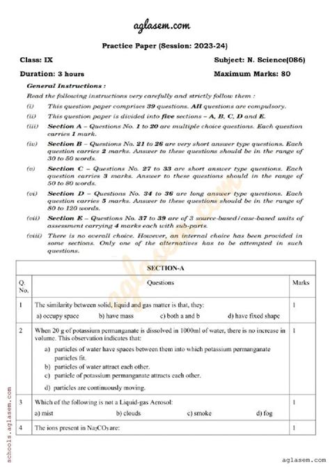 Read Evergreen Sample Papers Class 9 2013 