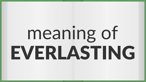 everlasting meaning