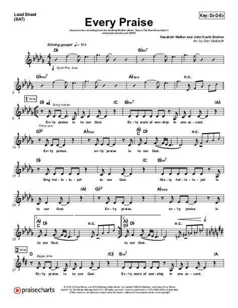 Every Praise Lead Sheet
