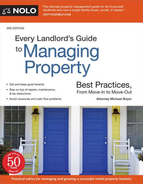 Read Online Every Landlords Guide To Managing Property Best Practices From Move In To Move Out 