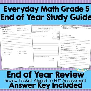 everyday math grade 5 end year assessment