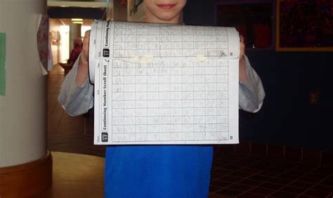 Everyday Math Number Scroll