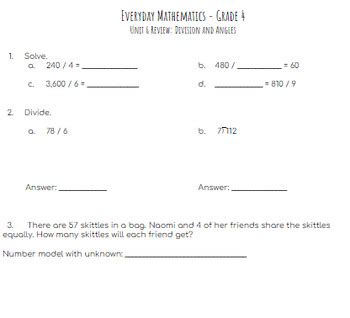 Everyday Mathematics Grade 4