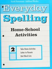 Everyday Spelling Home School Activities