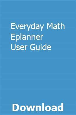 Read Everyday Math Eplanner User Guide 