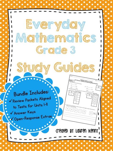 Read Everyday Math Study Guides Grade 3 