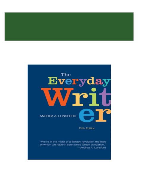 Read Everyday Writer 5Th Edition Exercise Answers 