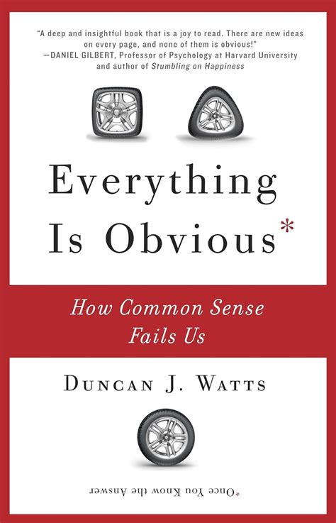 Everything Is Obvious How Common Sense Fails Us