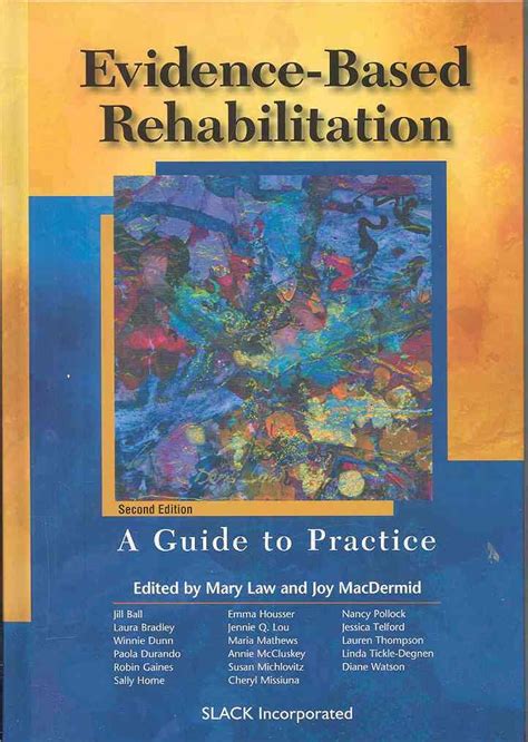 evidence based rehabilitation a  to practice 2nd edition