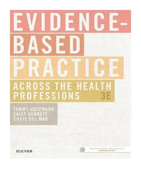 Read Evidence Based Practice Across Health Professions Hoffman 9780729539029 Pdf 