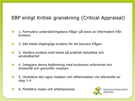 evidensbaserade metoder inom psykiatrin