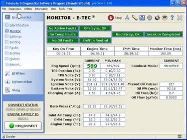 evinrude etec diagnostic software