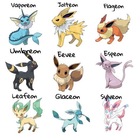 Evoluciones De Eevee