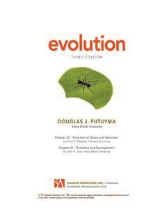 Evolution Third Edition Sinauer Associates