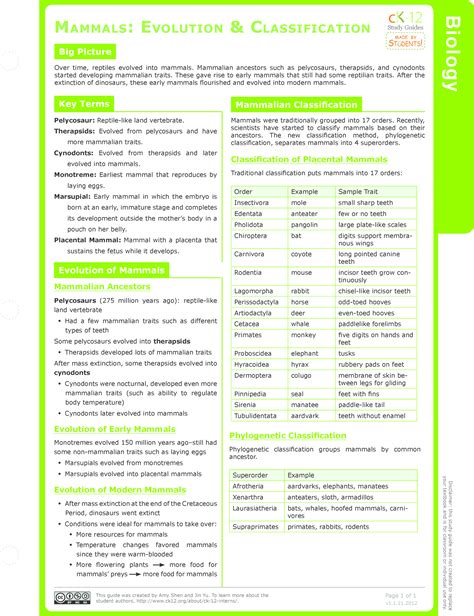 Read Evolution And Classification Study Guide 
